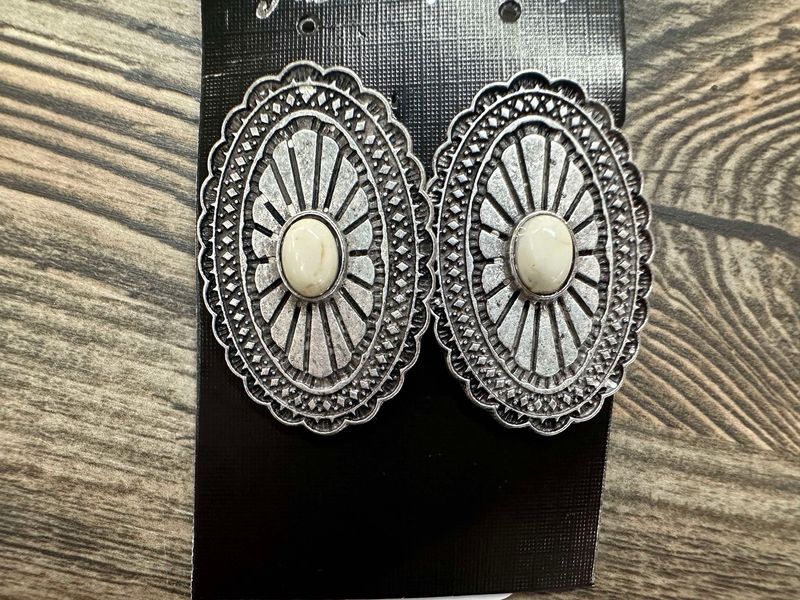 Concho Stud Earrings