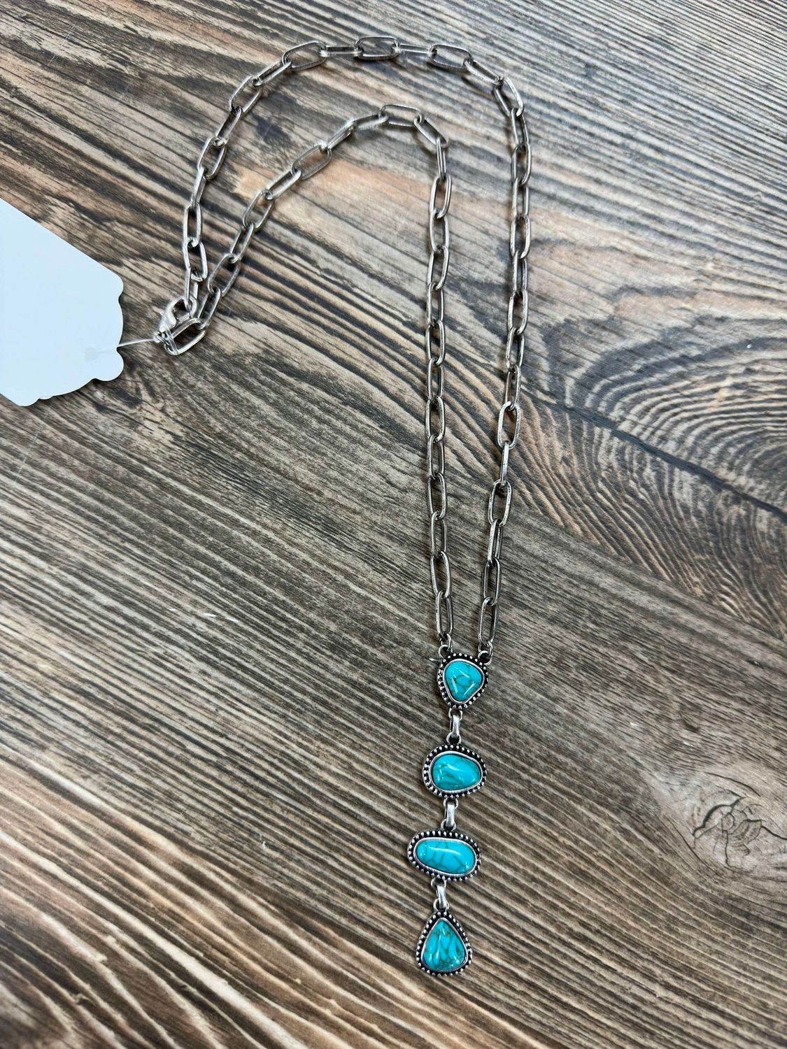 Turquoise Rainfall Necklace