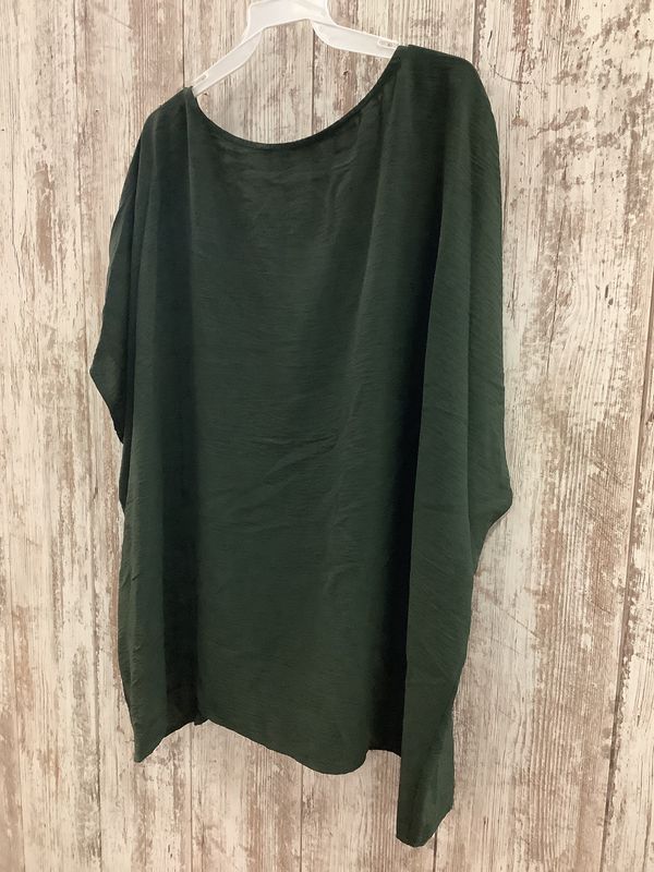 Short Sleeve Blouse with Deep V Neckline Plus Size