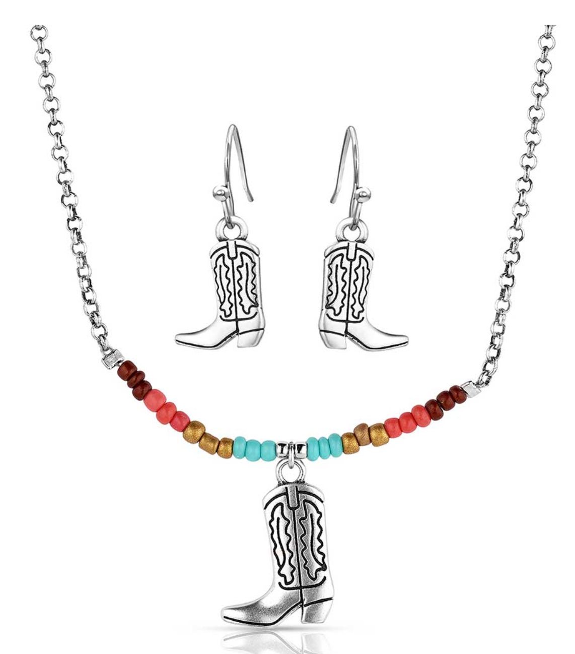 Colorstruck Cowboy Boot Beaded Jewelry Set - MS