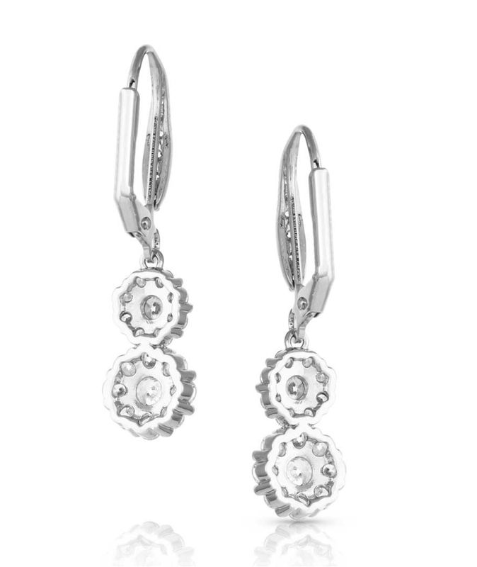 Double Pirouette Crystal Earrings- MS