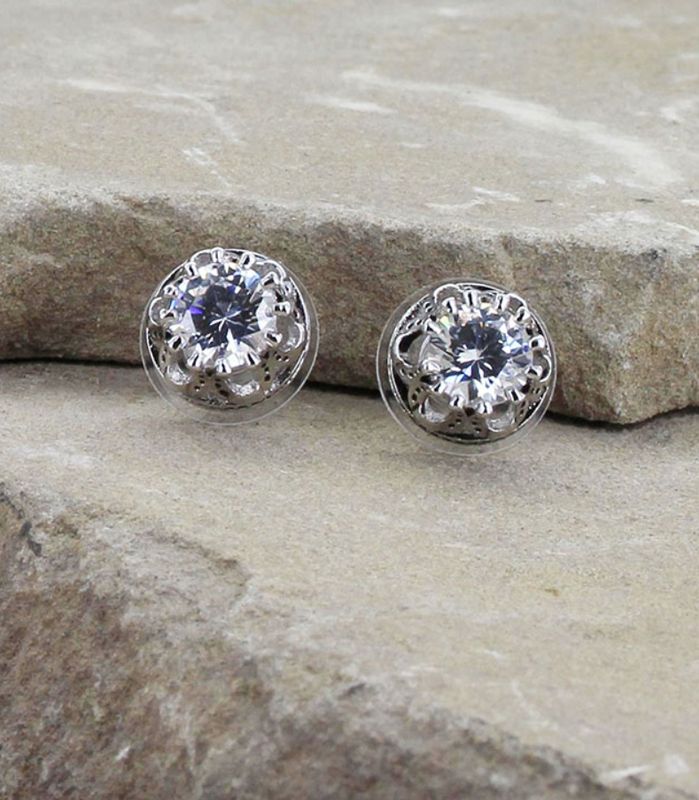 Lucky Water Horseshoe Post Earrings - MS
