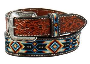 3D Men&#39;s Embroidered Aztec Belt