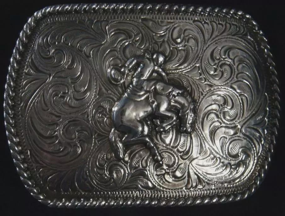 Crumrine Bronc Belt Buckle