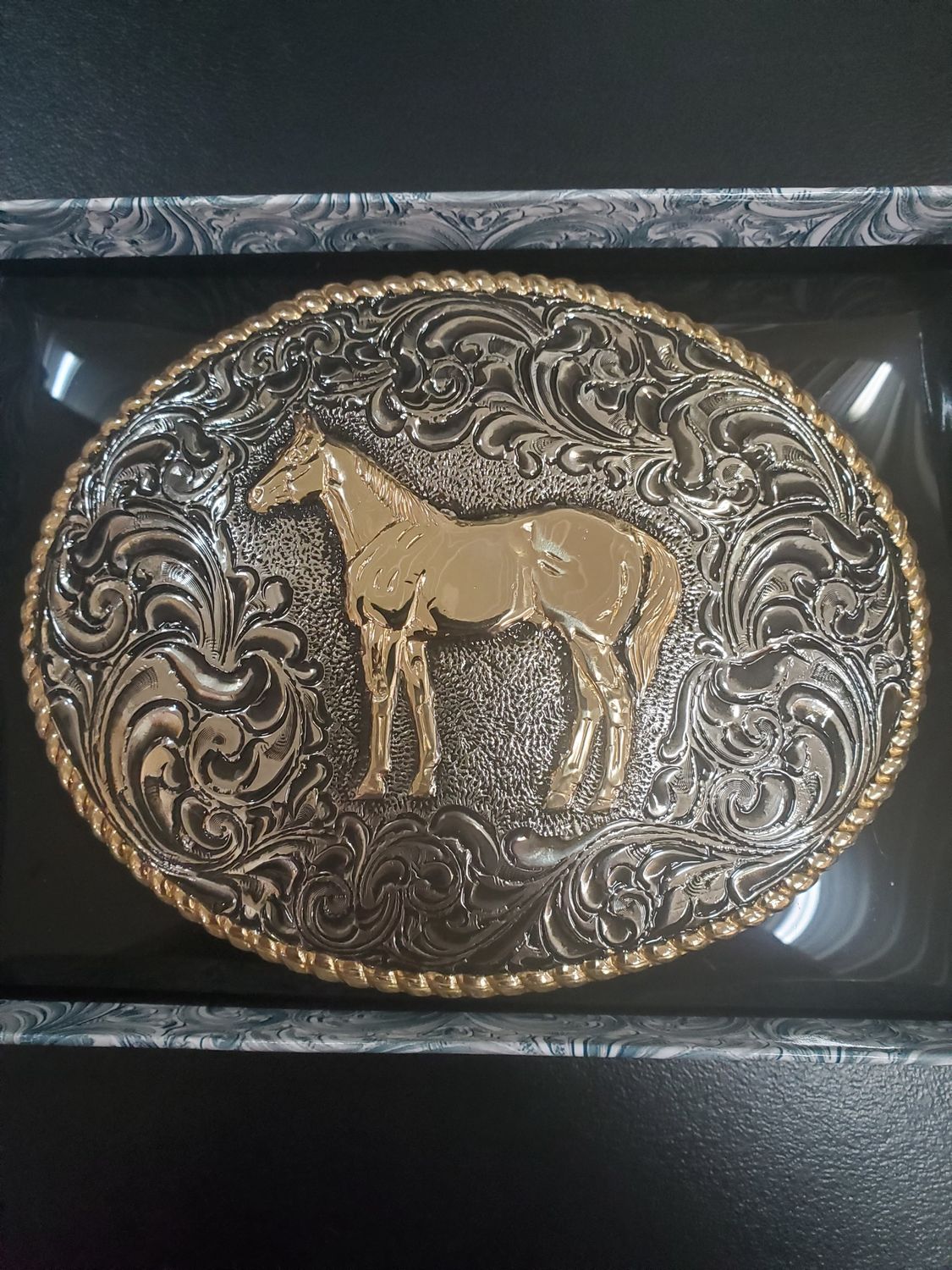 Crumrine Horse Belt Buckle