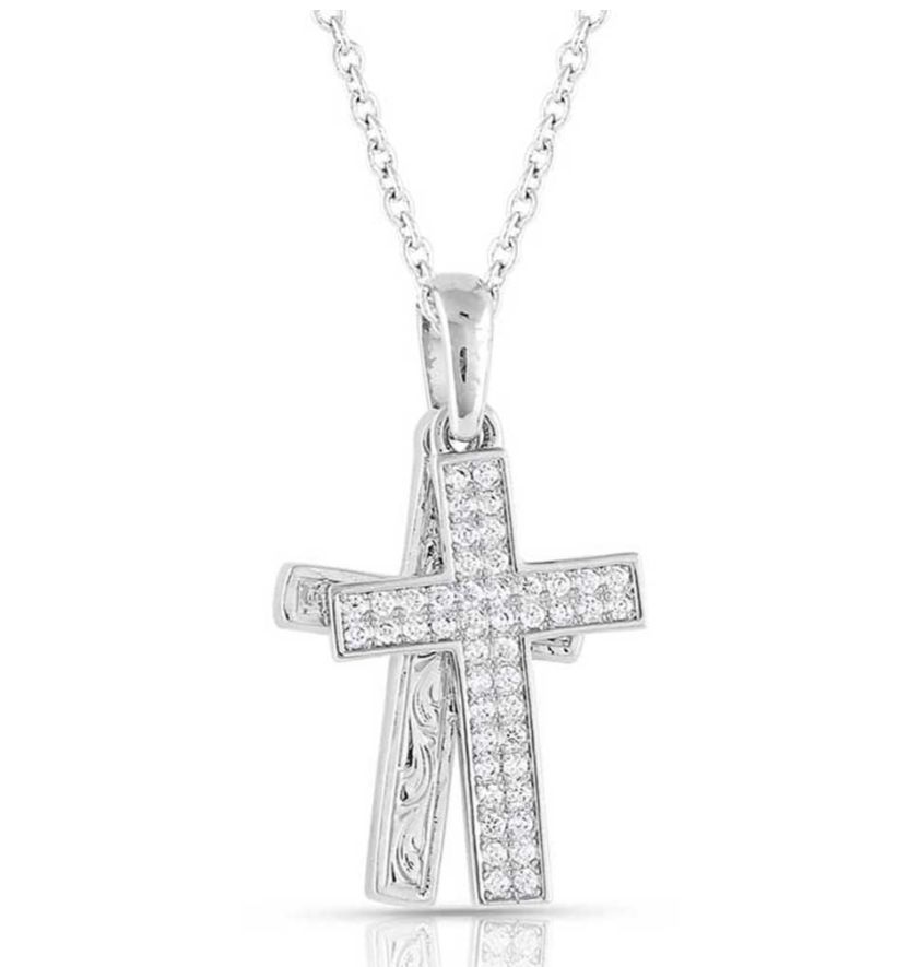 Country Charm Cross Necklace- MS