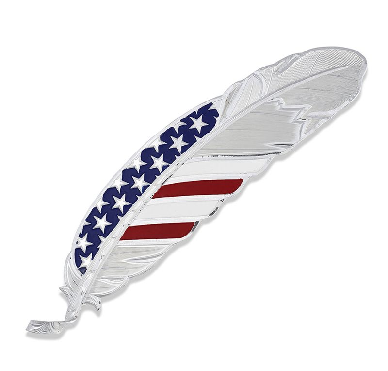 Stars &amp; Stripes USA Flag Hat Feather - MS