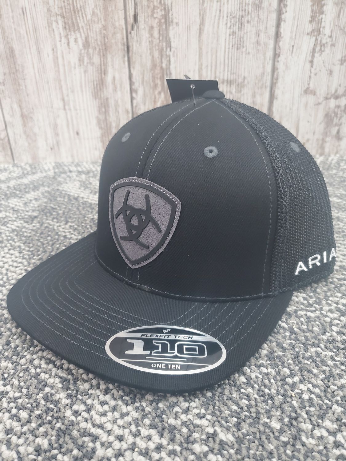 Ariat FlexFit110 Black with Grey Front Logo