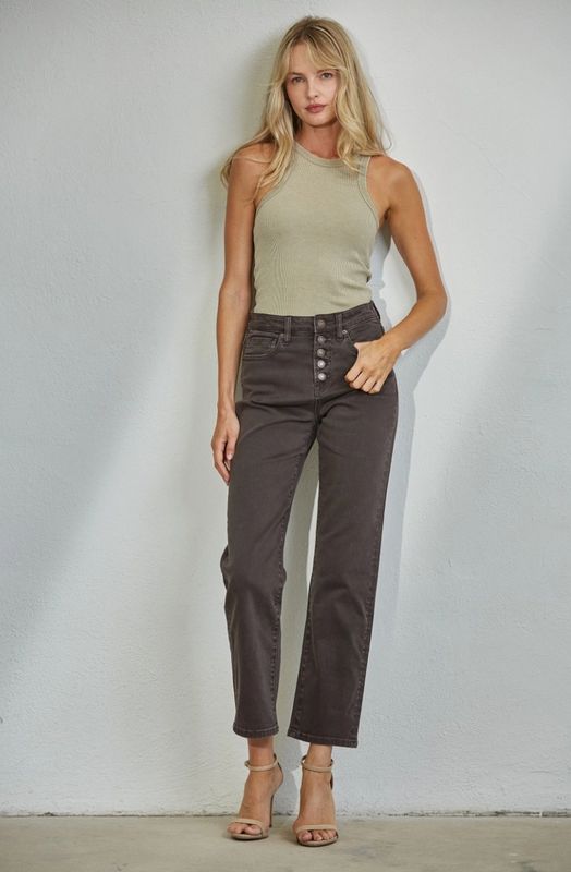 High Rise Straight Leg Womens Jean