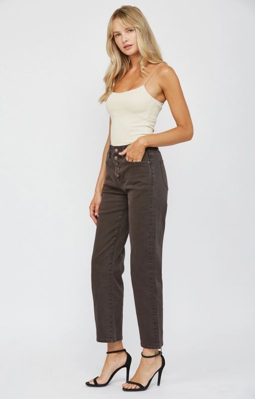 High Rise Straight Leg Womens Jean