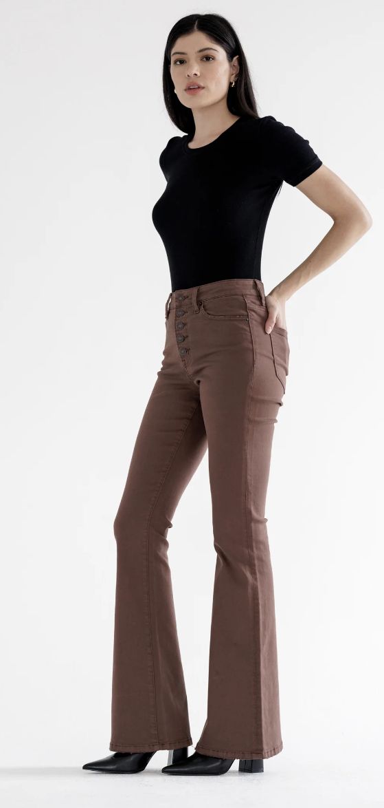 Super Stretch High-Rise Flare Womens Jeans