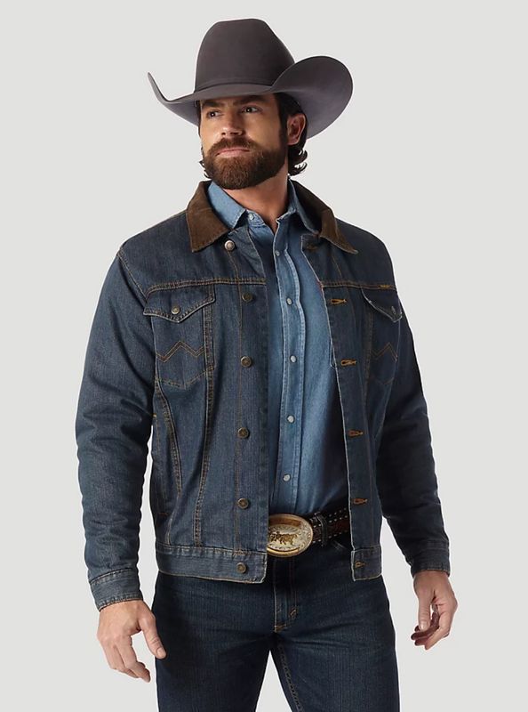 Mens Wrangler® Blanket Lined Denim Jacket