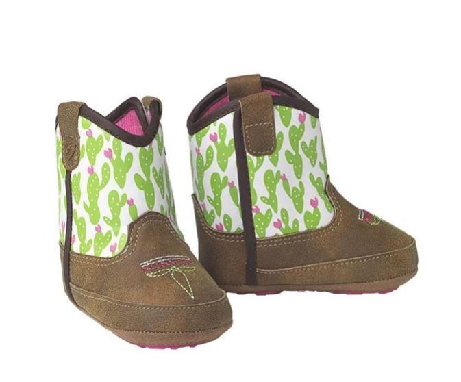Ariat Infant Girls Lil&#39; Stomper Cactus Western Boots