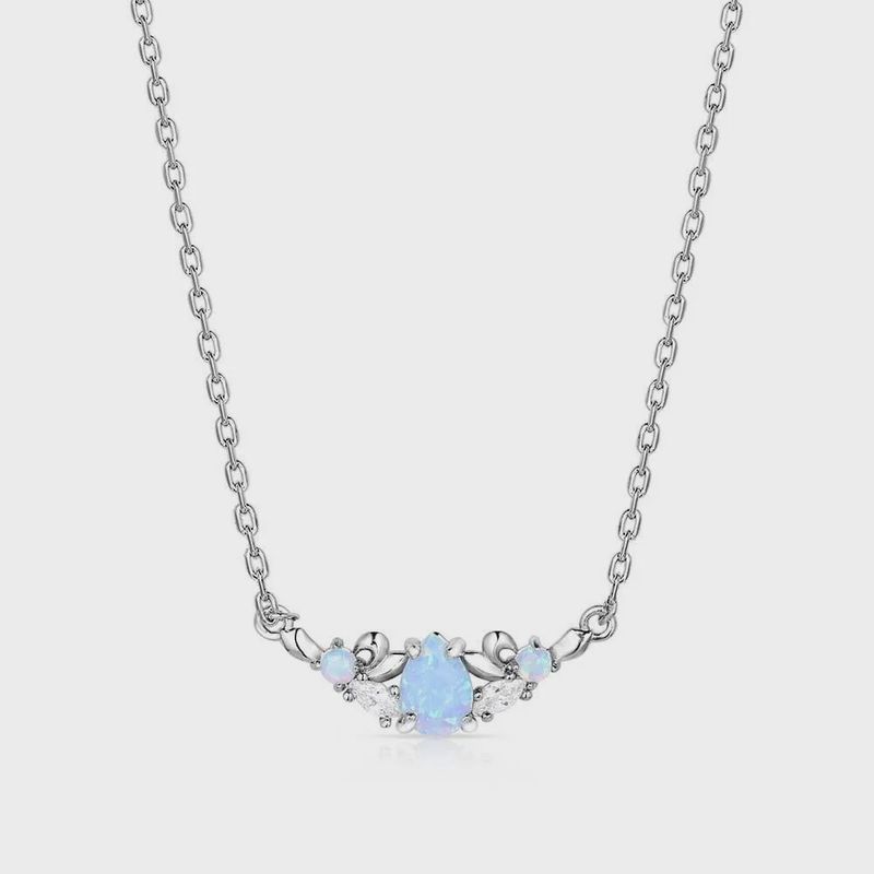 Refined Grace Opal Crystal Necklace
