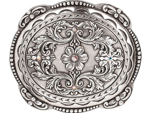 Blazin Roxx Floral Rhinestone Buckle