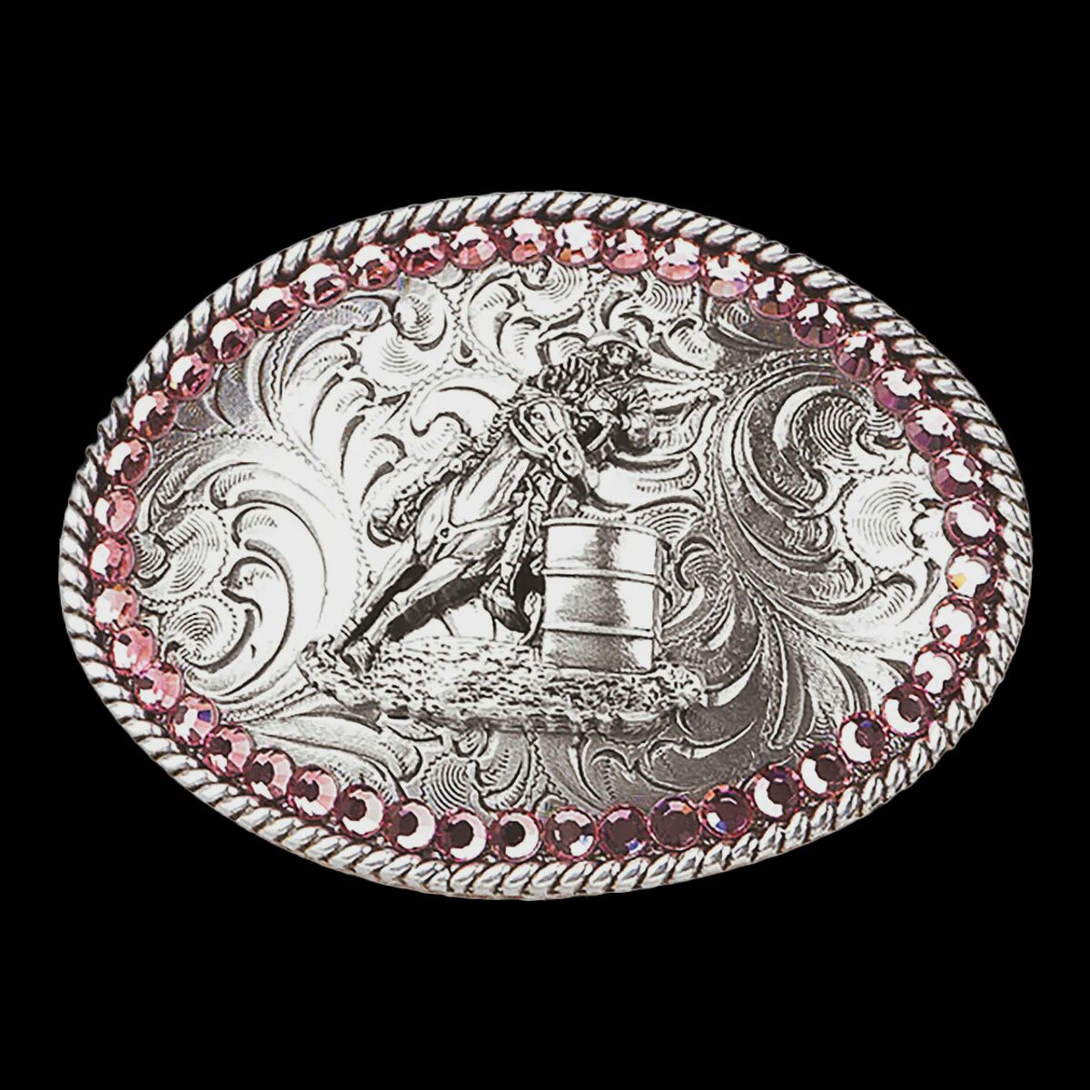Youth&#39;s Rope Edge Barrel Racer Belt Buckle