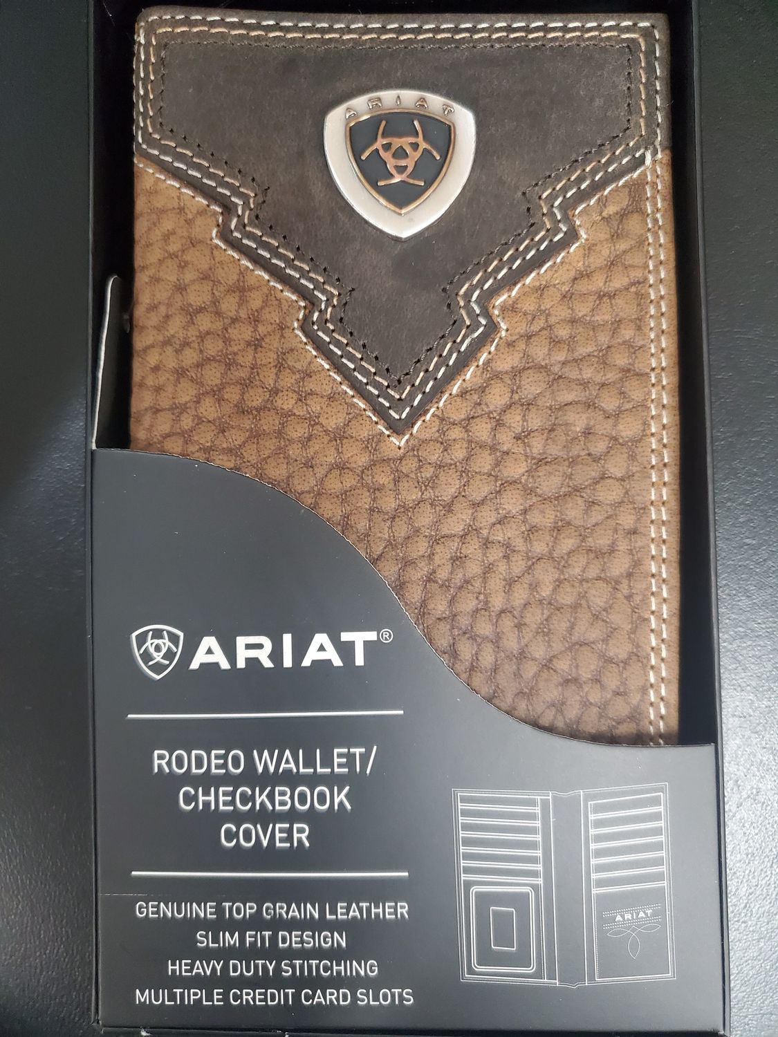 ARIAT RODEO BRWON ROWDY ARIAT SHEILD - ACCESSORIES WALLET
