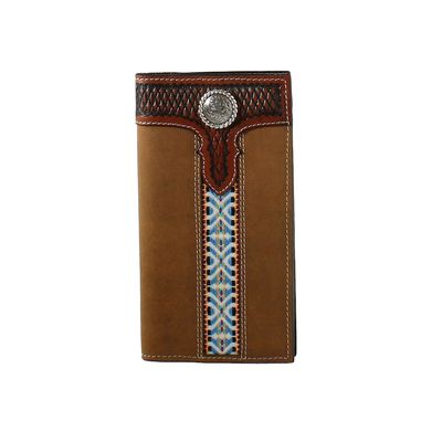 3D Aztec Strip Leather Rodeo Wallet