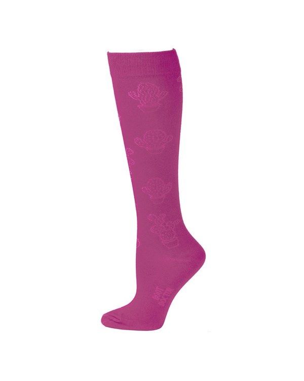Boot Doctor Women&#39;s Pink Cactus Pattern Socks