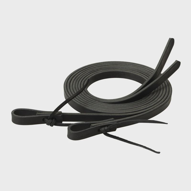 Weaver Black Leather Split Reins, 5/8" x 7