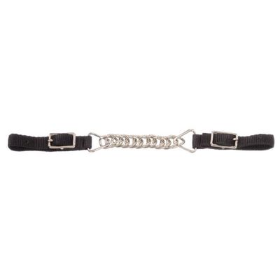 Flat Nylon Curb Chain, Colour: Black