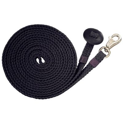 Flat Cotton Lunge Line, Colour: Black