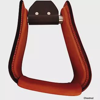 3&quot; Aluminum Angled Stirrups Chestnut