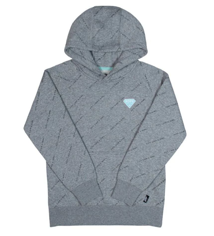 Youth &quot;Rope Like A Girl &quot; Grey Hoodie