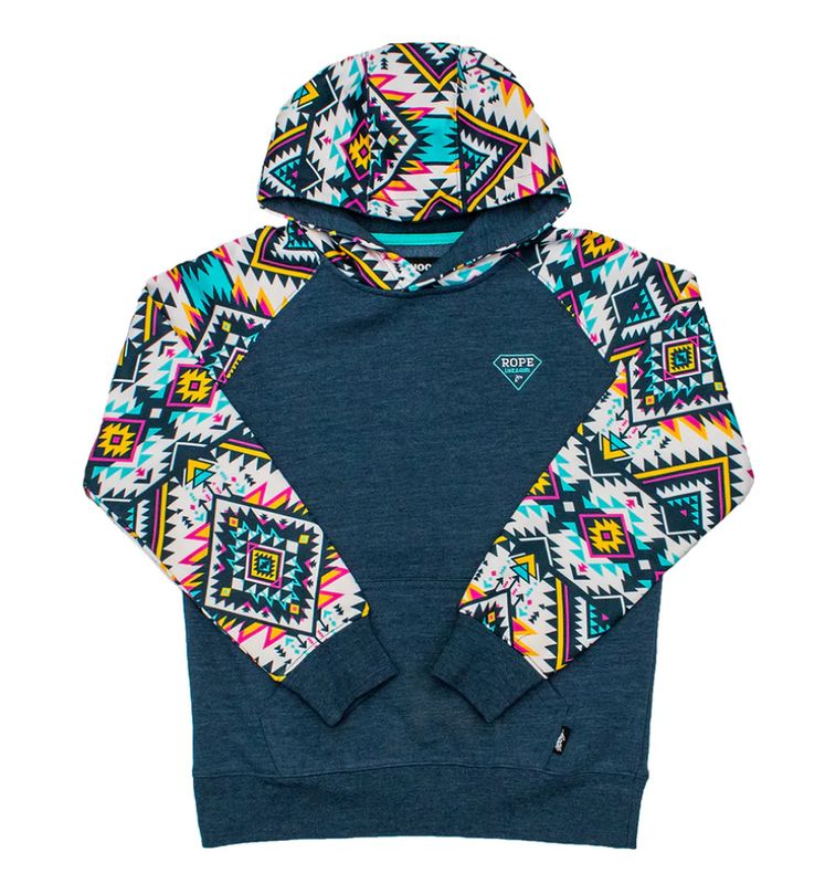 Youth Rope Like A Girl Navy Hoodie