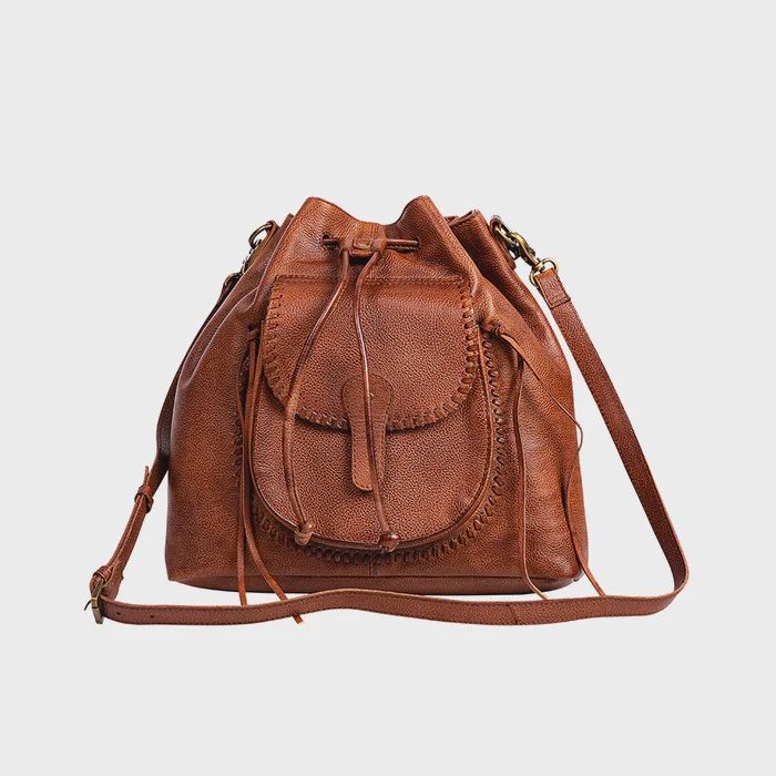 McKennon Trail Leather Bucket Bag