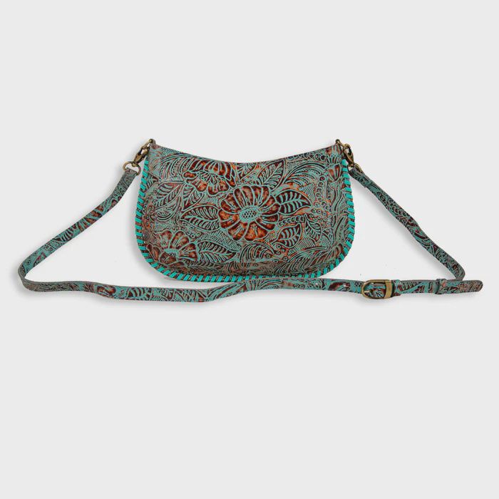 Trail Flower Leather Hairon Bag