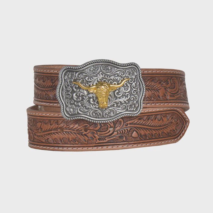 Frenzy Hand-Tooled Leather Belt