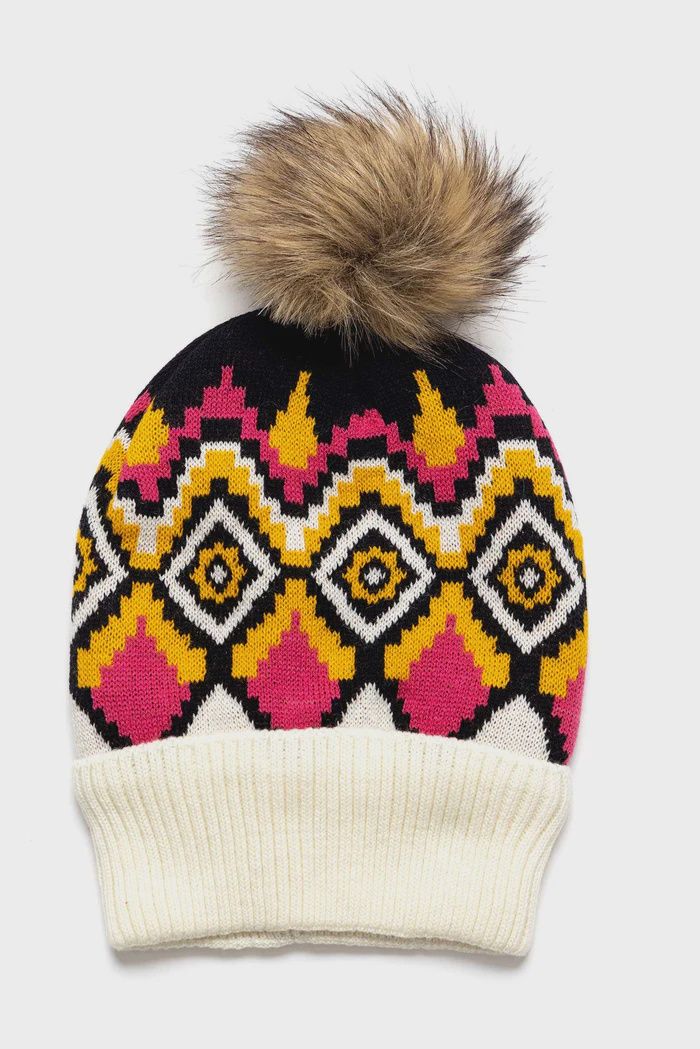Shilo Beanie in Ebony &amp; Pink