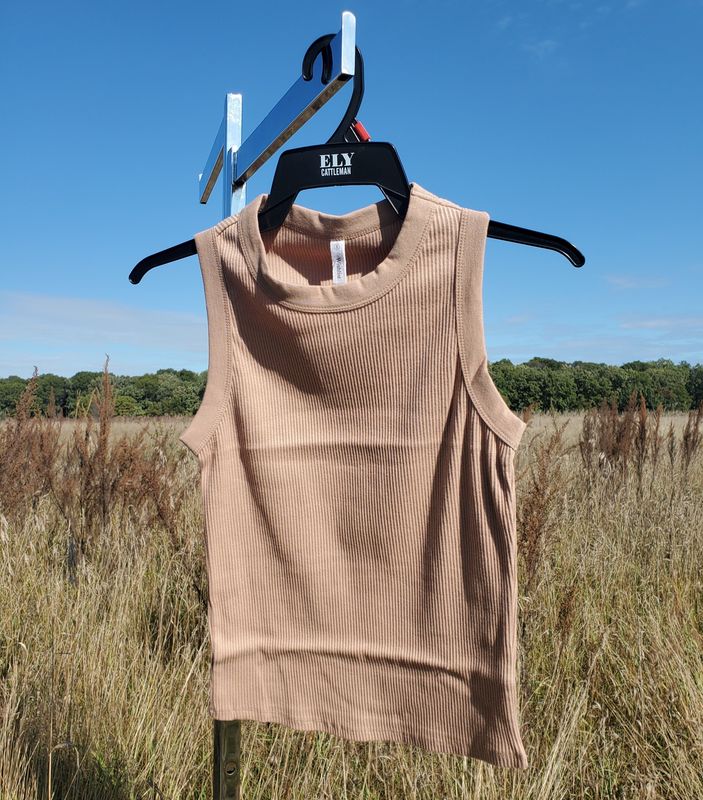 Knit Crew Neck Tank Top