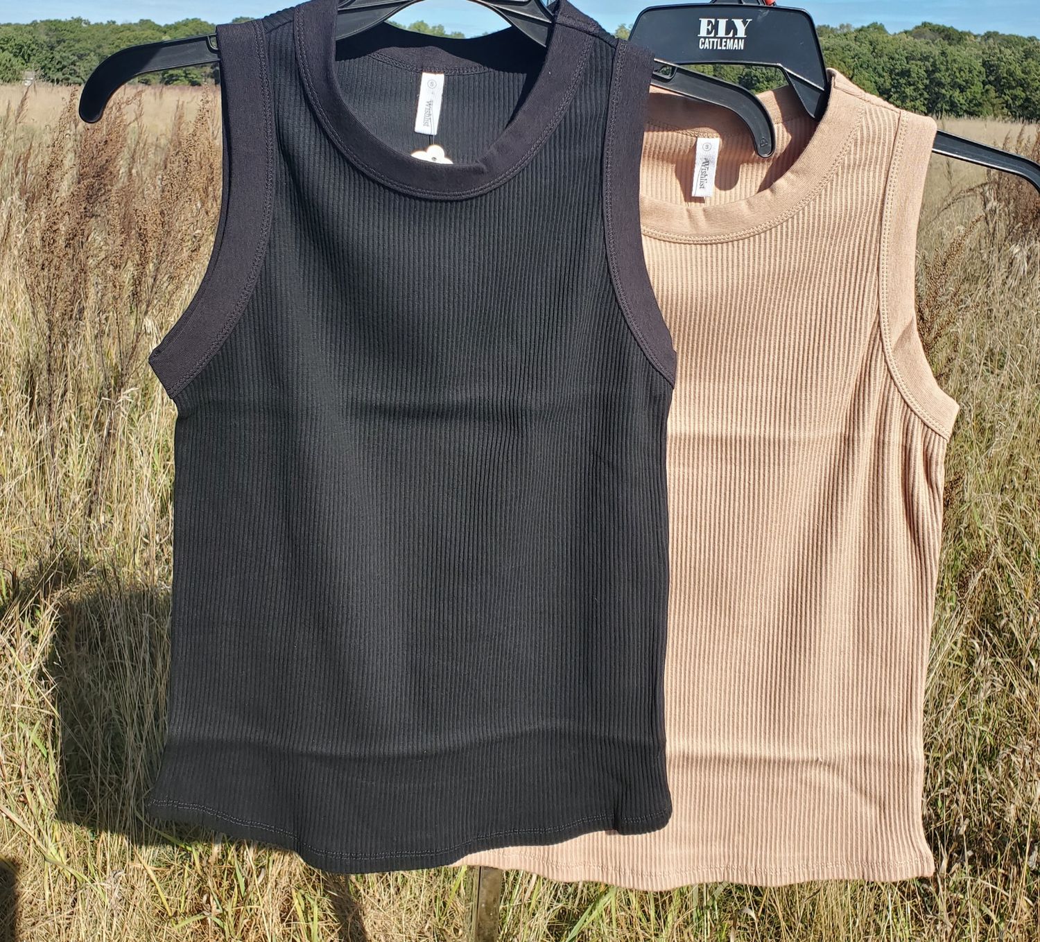 Knit Crew Neck Tank Top