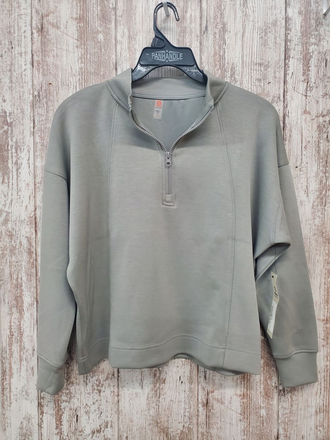 Grey Fog Long Sleeve PullOver Half Zip
