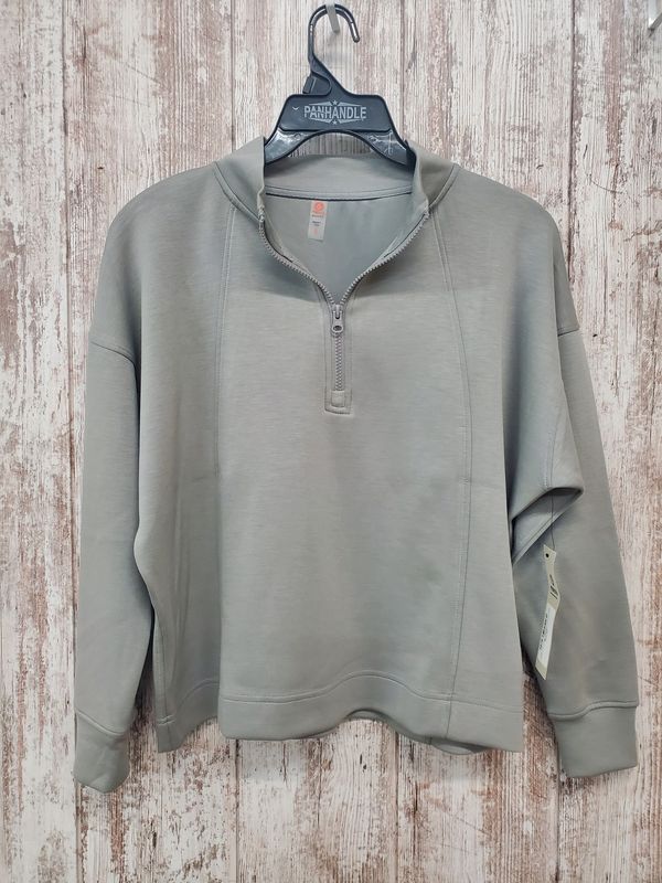 Grey Fog Long Sleeve PullOver Half Zip
