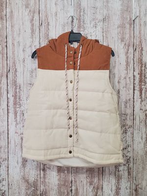 Jaquard Print Contrast Puffer Vest