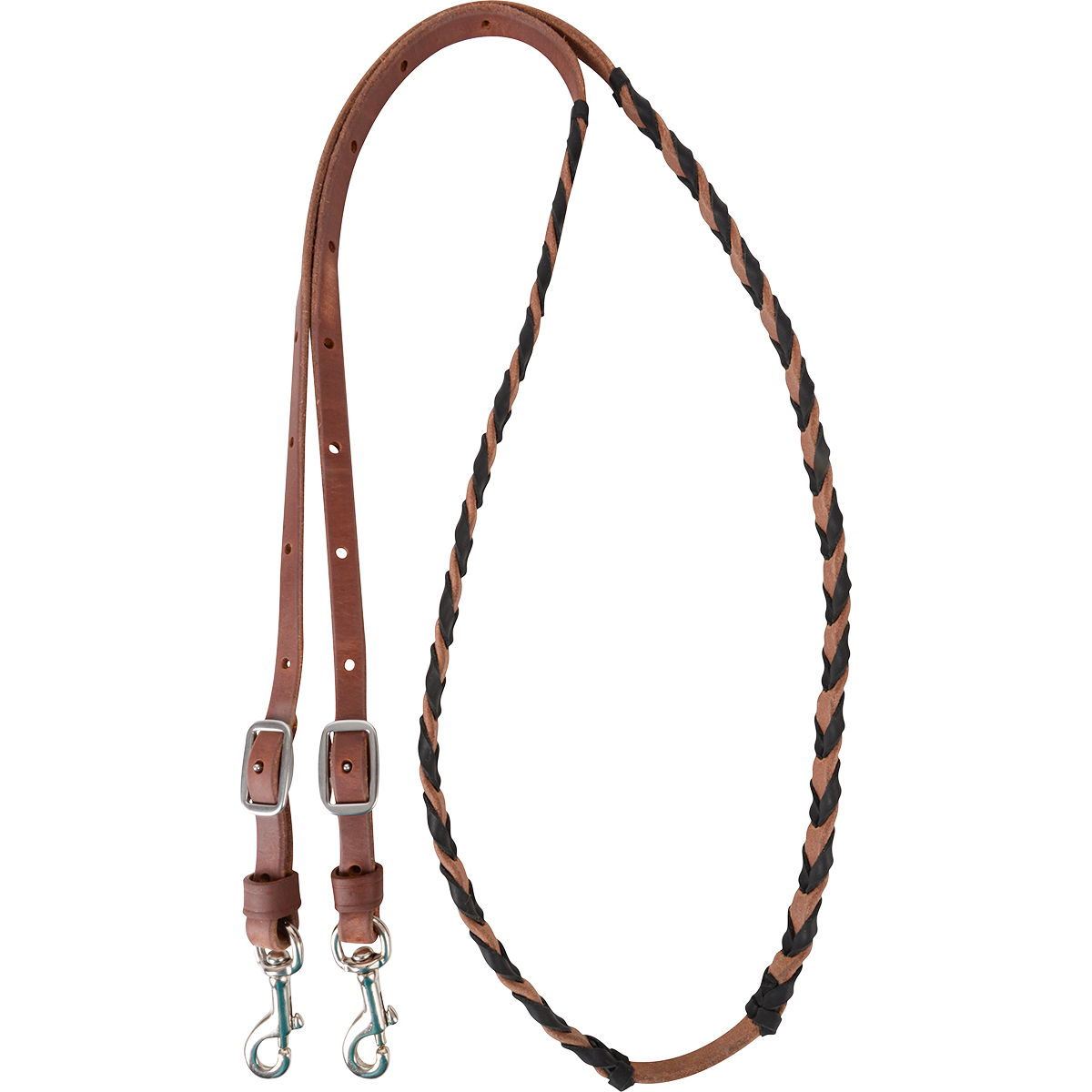 Latigo Laced Barrel Rein- Multiple Colors