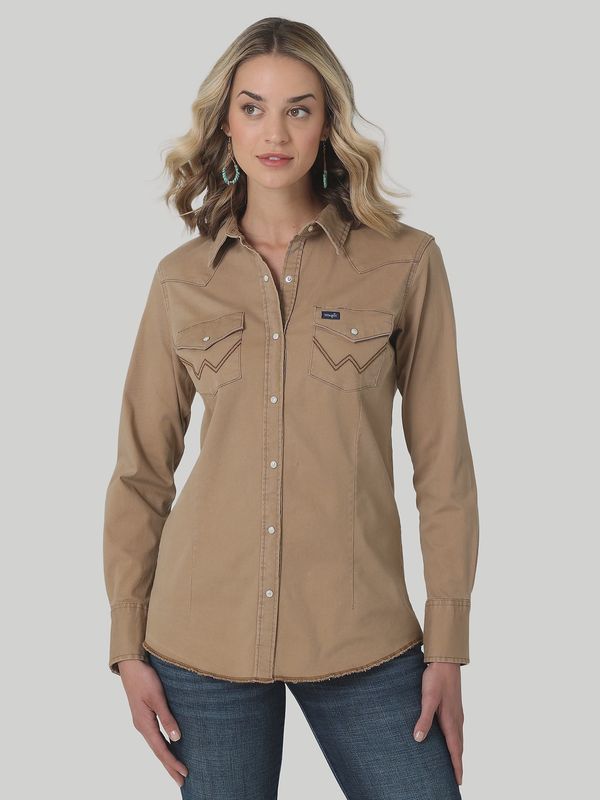 Wrangler Women's LS Western Snap Shirt