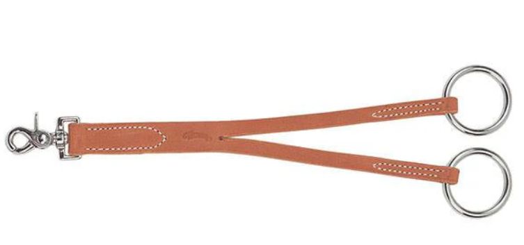 Leather Training Fork, Breast Collar Attachment, 1&quot; x 12&quot;