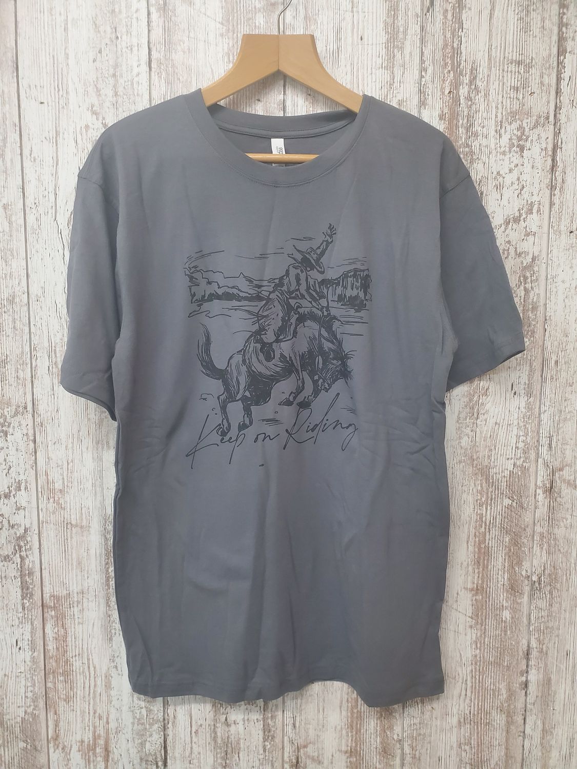 &quot;Keep On Riding&quot; Cowboy Graphic Tee