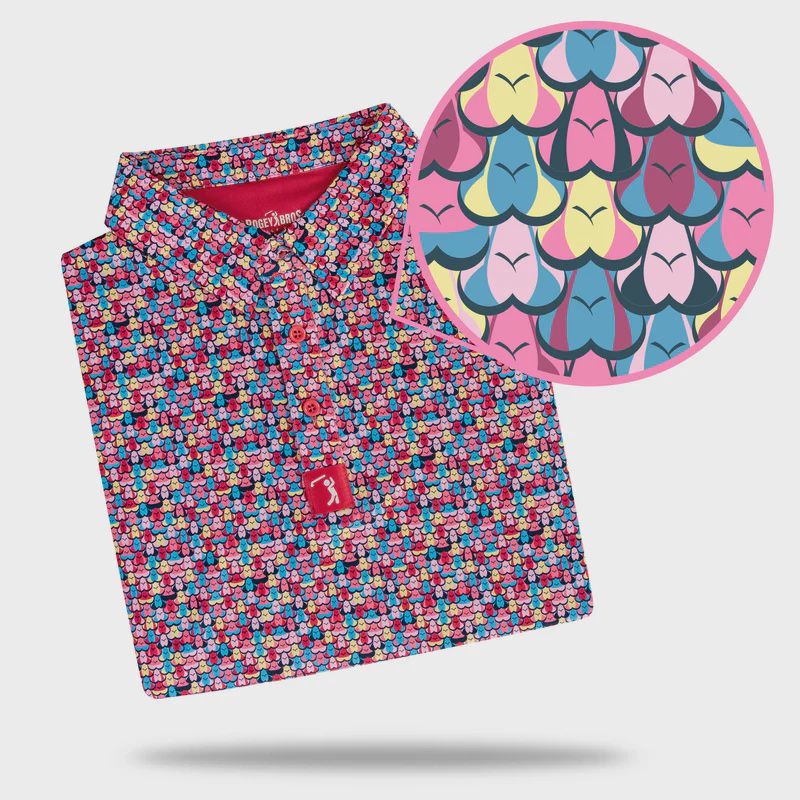 Eyes Up Here - Shagadelic Men&#39;s Polo