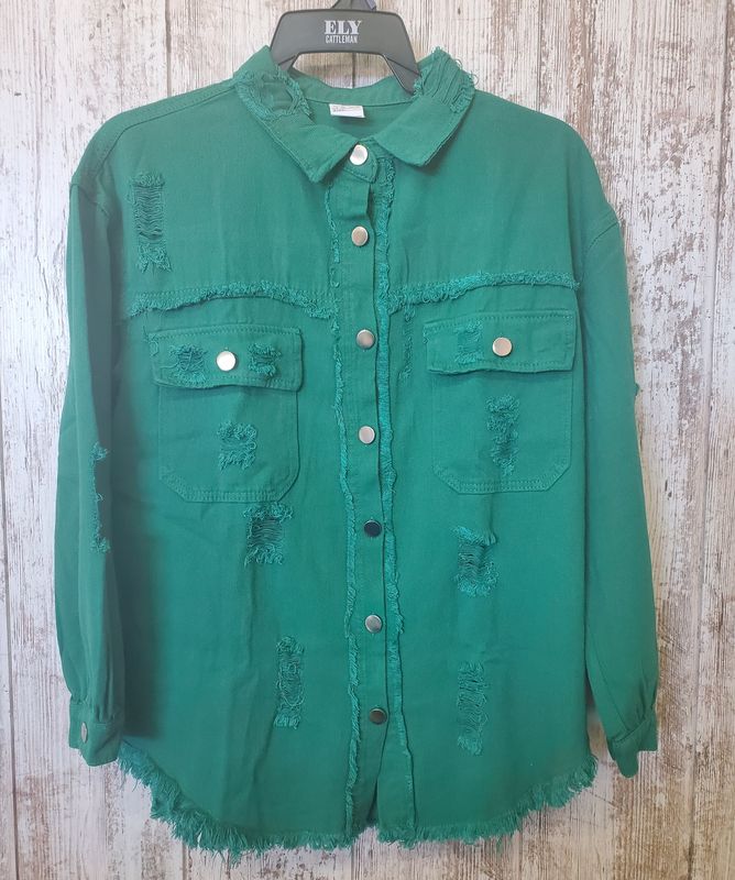 Green Denim Jacket