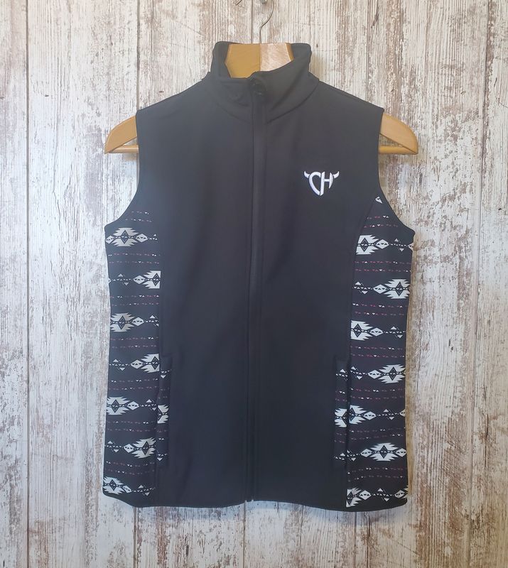 Southwest Accent Poly Shell Vest