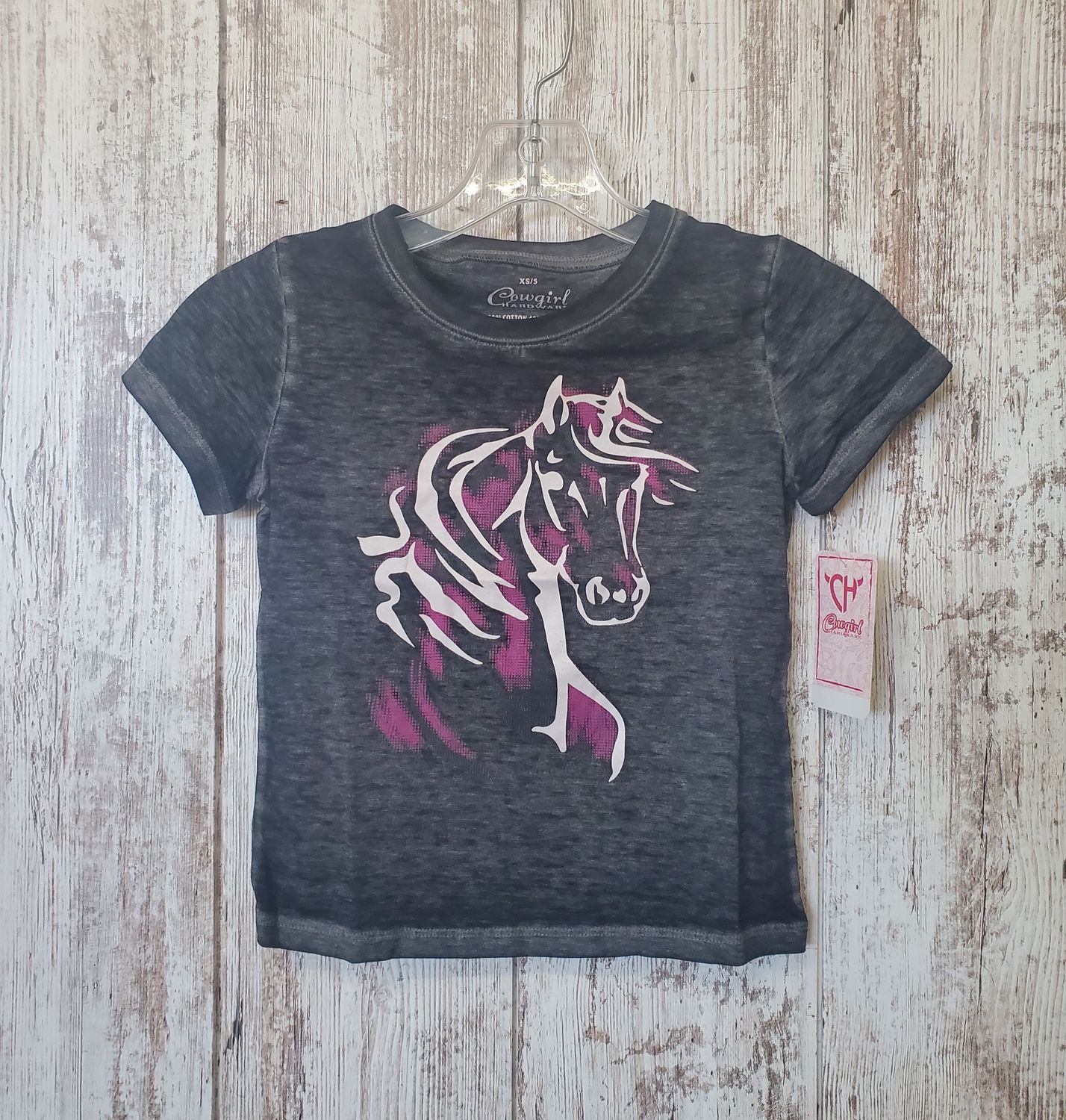Watercolor Horse Crew Short Sleeve Tee