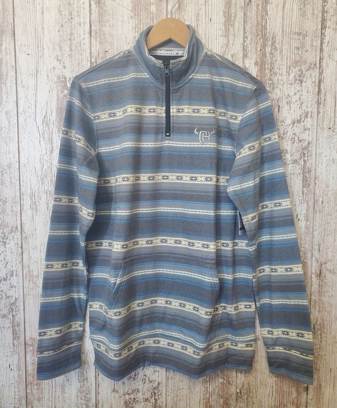 Striped Serape Fleece Cadet