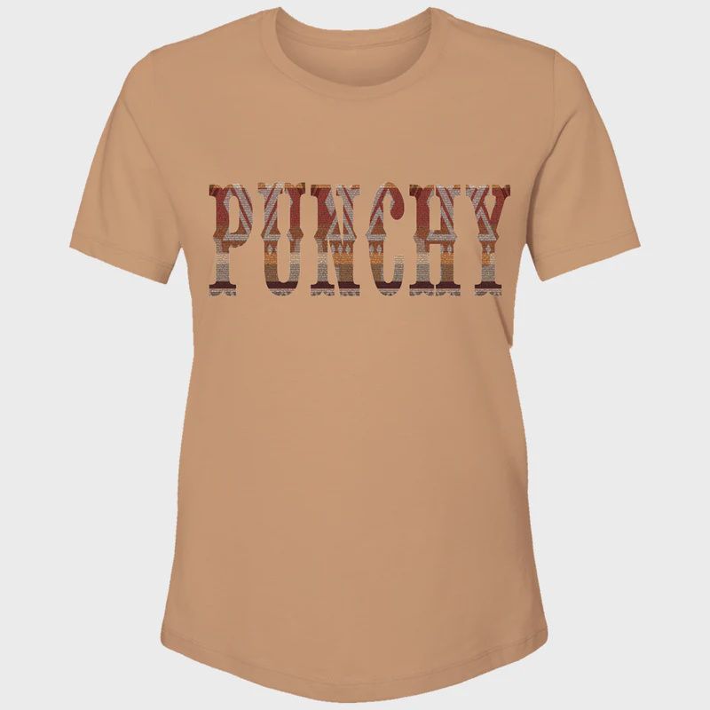 &quot;Straight Punchy&quot; Sienna w/Punchy Logo T-shirt