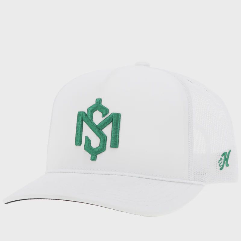 &quot;Shad Mayfield &quot; Hat White w/Green Logo