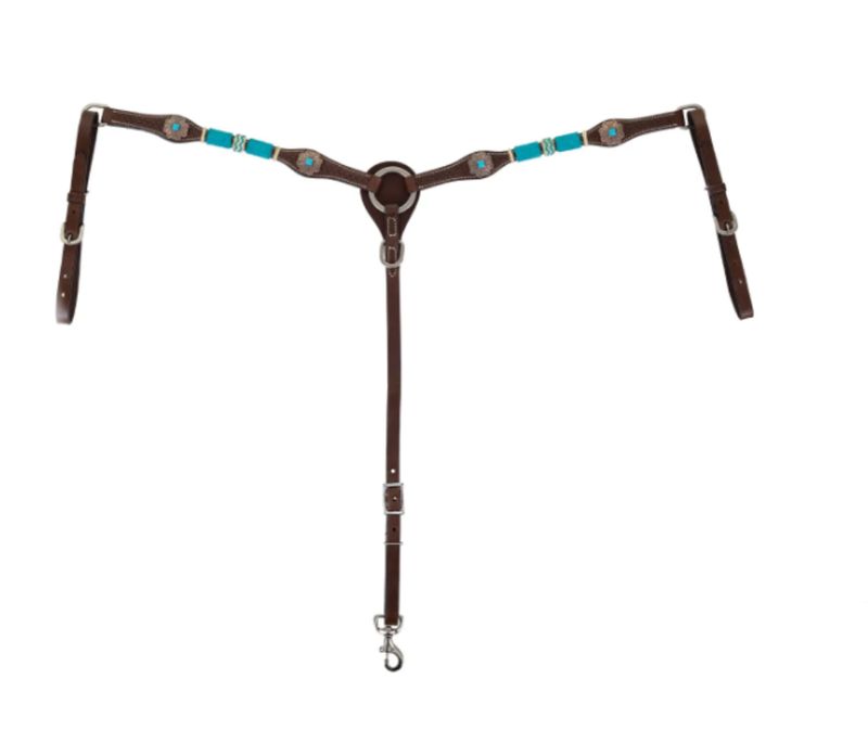 Turquoise Roundup Breast Collar
